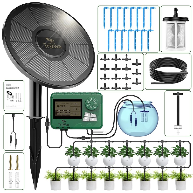 Plant Sensor - Attrezzatura per l'irrigazione solare Kit per