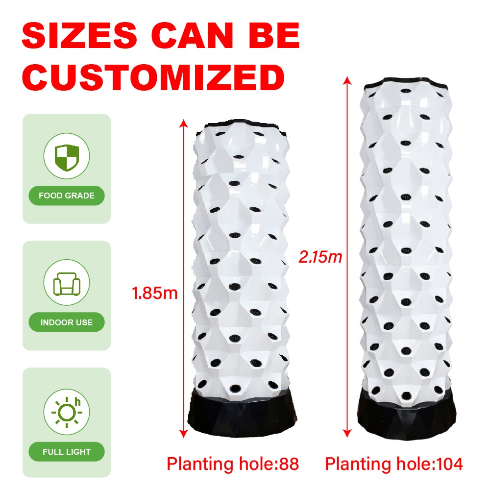 Hydroponic Tower - Serbatoio d'Acqua in Plastica da 30L