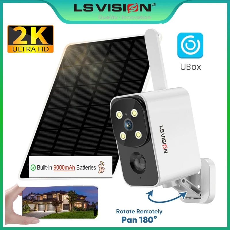 Garden Camera - LS VISION Telecamera solare esterna Telecamera